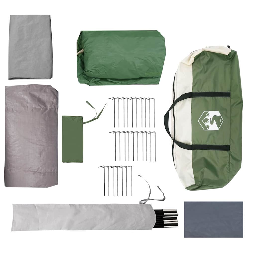 Tunnel Tent 4-Person And White 740 X 370 X 220 Cm