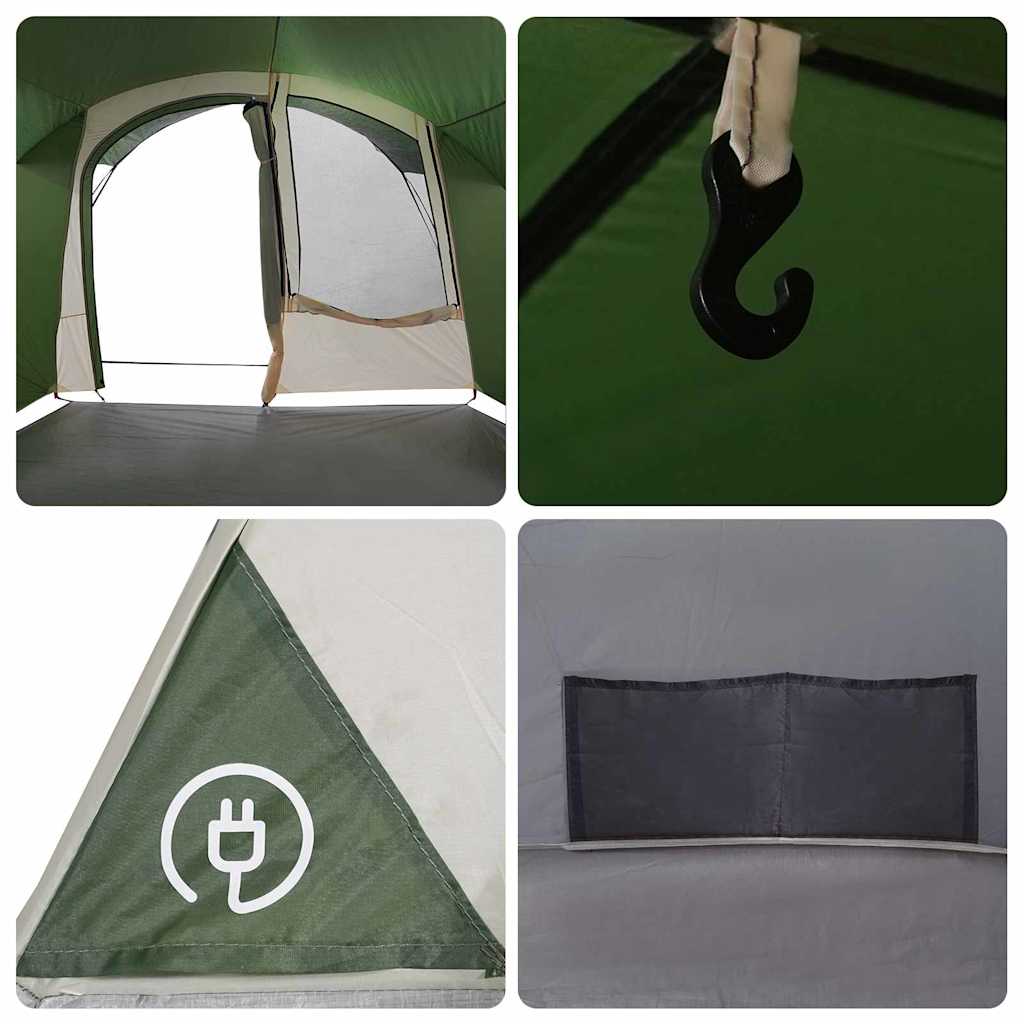Tunnel Tent 4-Person And White 740 X 370 X 220 Cm