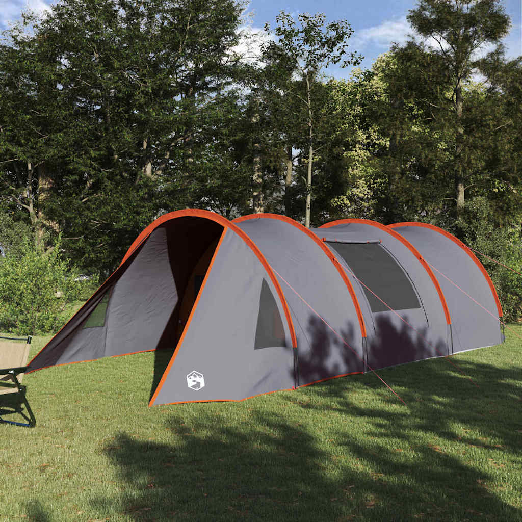 Tunnel Tent 6-Person With Roof And Grey 890 X 470 X 220 Cm