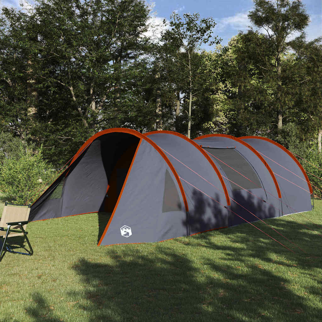 Tunnel Tent 6-Person With Roof And Grey 890 X 470 X 220 Cm