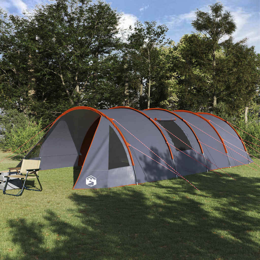 Tunnel Tent 6-Person With Roof And Grey 890 X 470 X 220 Cm