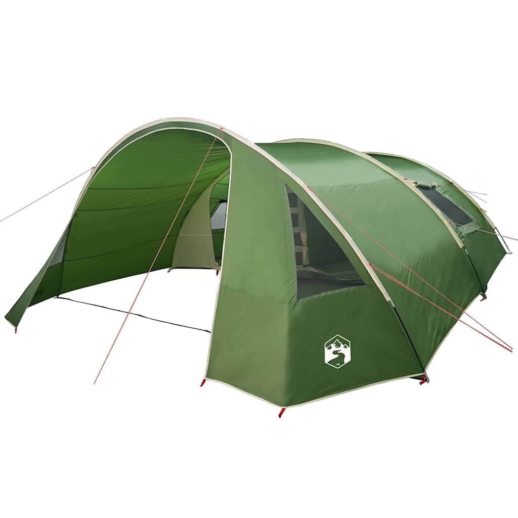 Tunnel Tent 6-Person And White 700 X 590 X 215 Cm
