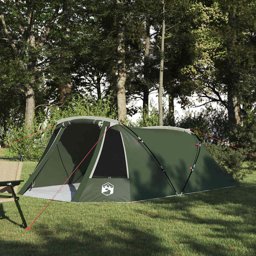 Tents 3 Person Waterproof Tunnel Tent Camping E-Port Green White Blue 328 cm