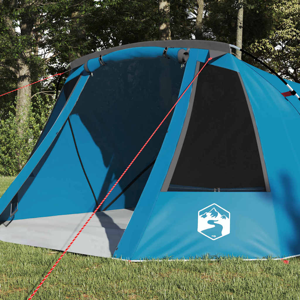 Tents 3 Person Waterproof Tunnel Tent Camping E-Port Green White Blue 328 cm