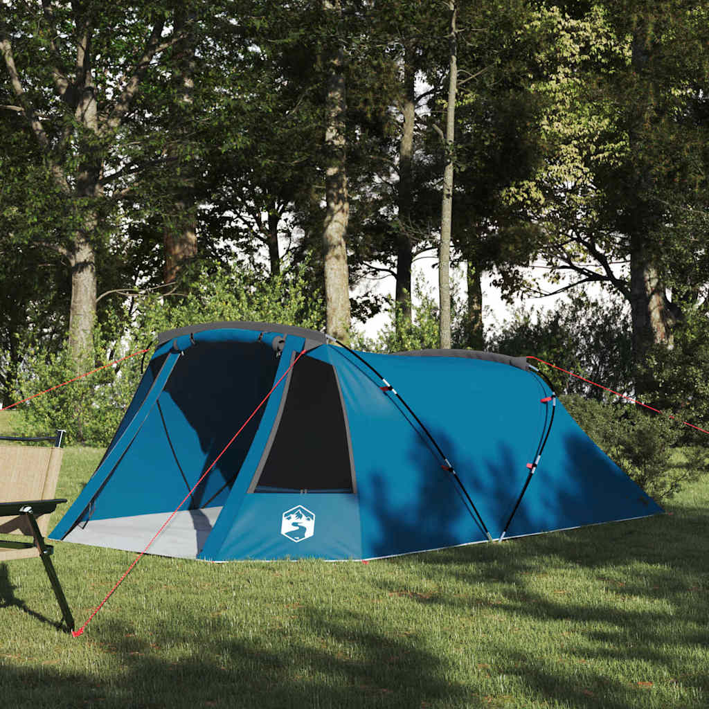 Tents 3 Person Waterproof Tunnel Tent Camping E-Port Green White Blue 328 cm