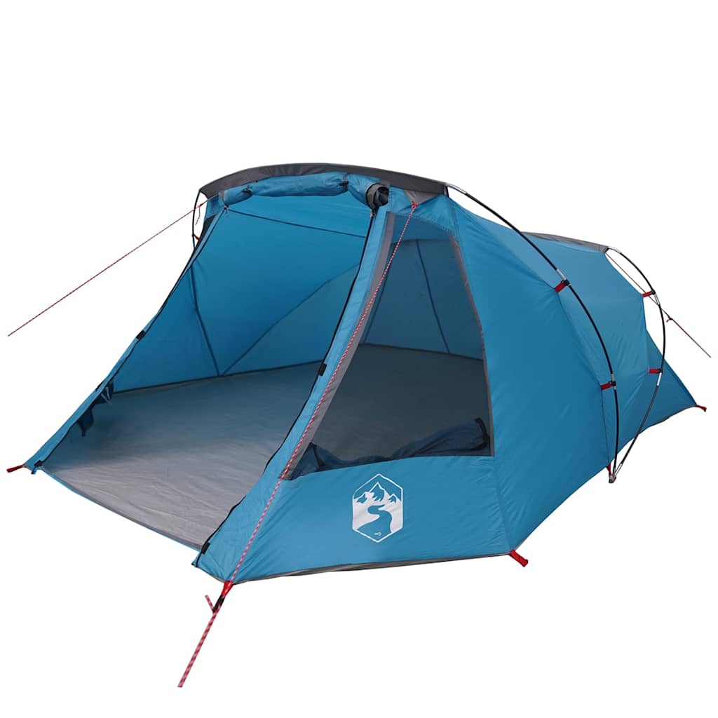 Tents 3 Person Waterproof Tunnel Tent Camping E-Port Green White Blue 328 cm