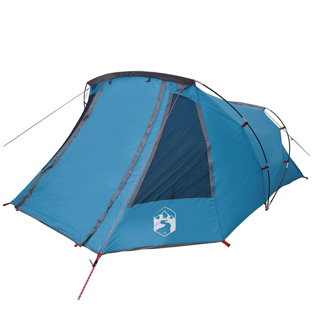 Tents 3 Person Waterproof Tunnel Tent Camping E-Port Green White Blue 328 cm