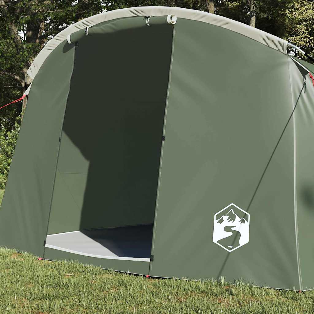 Tents 4 Person Tunnel Camping Tent Waterproof 318x275cm Green White Blue 318 cm