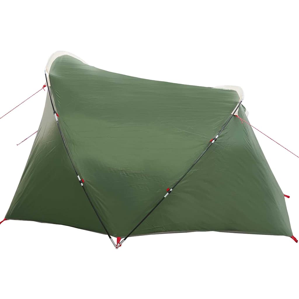Tents 4 Person Tunnel Camping Tent Waterproof 318x275cm Green White Blue 318 cm