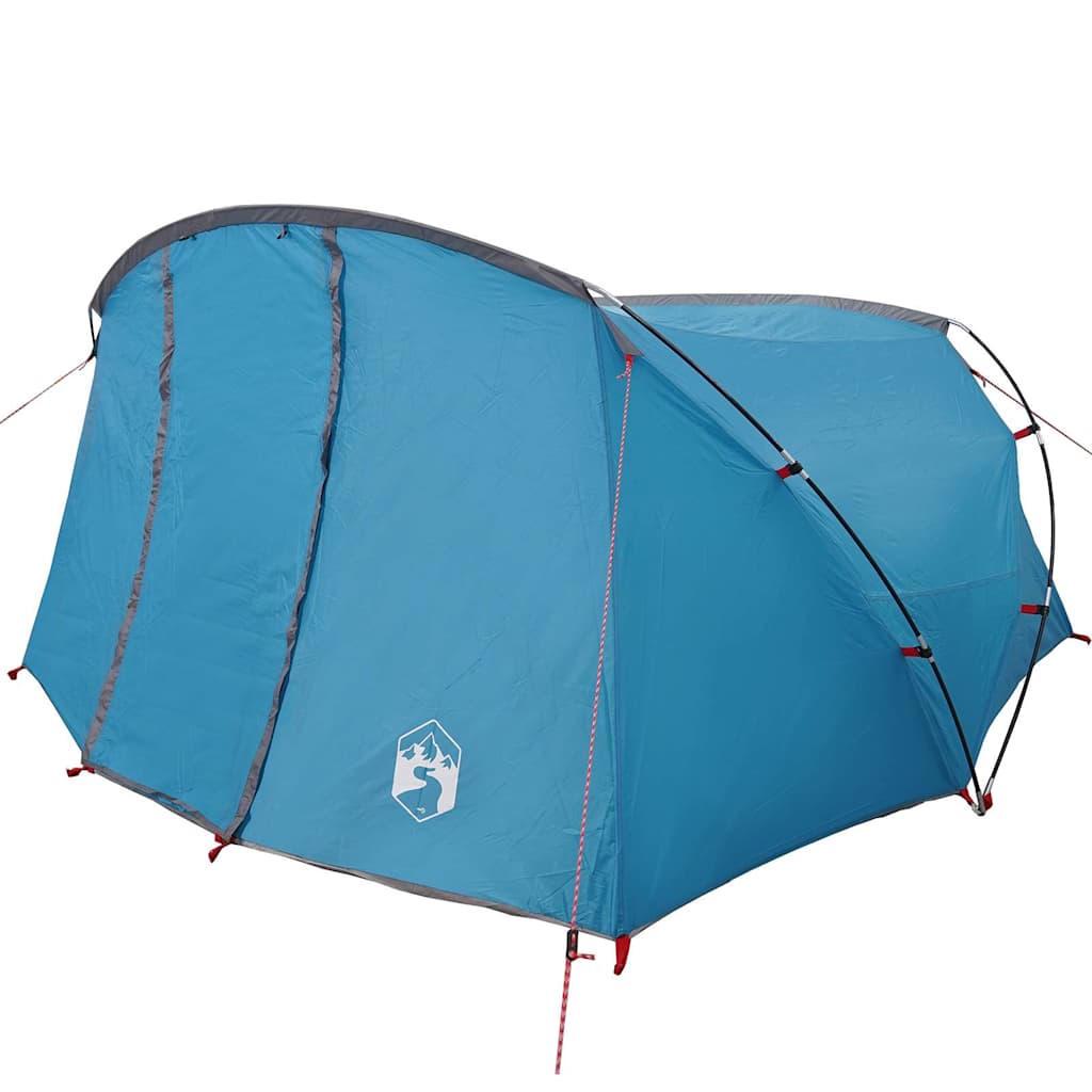 Tents 4 Person Tunnel Camping Tent Waterproof 318x275cm Green White Blue 318 cm