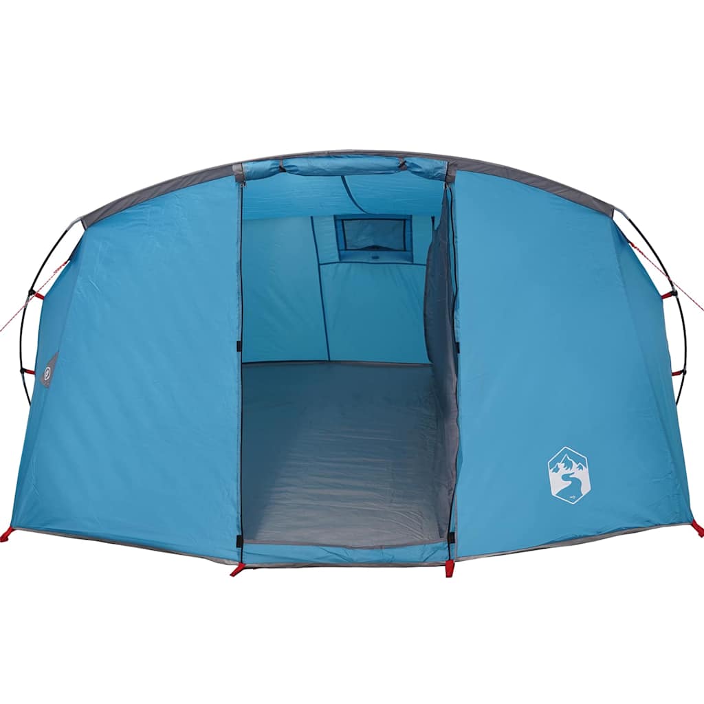 Tents 4 Person Tunnel Camping Tent Waterproof 318x275cm Green White Blue 318 cm
