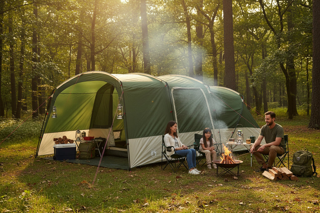 Family Tent 12-Person And White 760 X 645 X 230 Cm