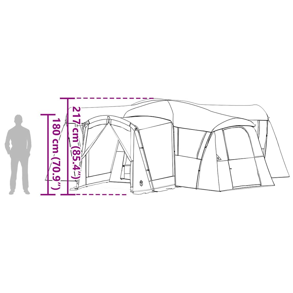 Family Tent 20-Person 745 X 700 X 217 Cm