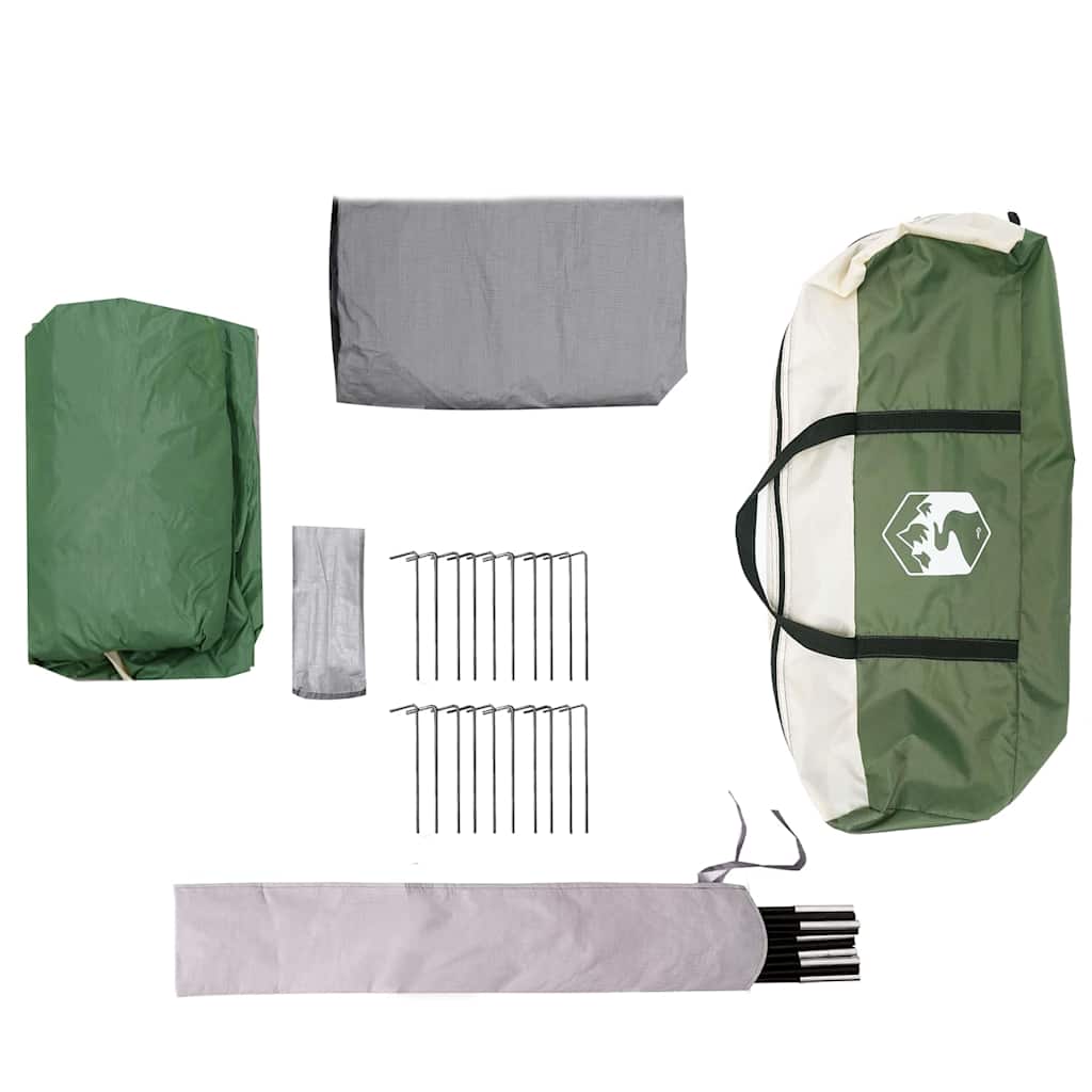 Tents Family Tent 4-Person White 324 X 255 230 Cm Green Grey and orange Blue 324