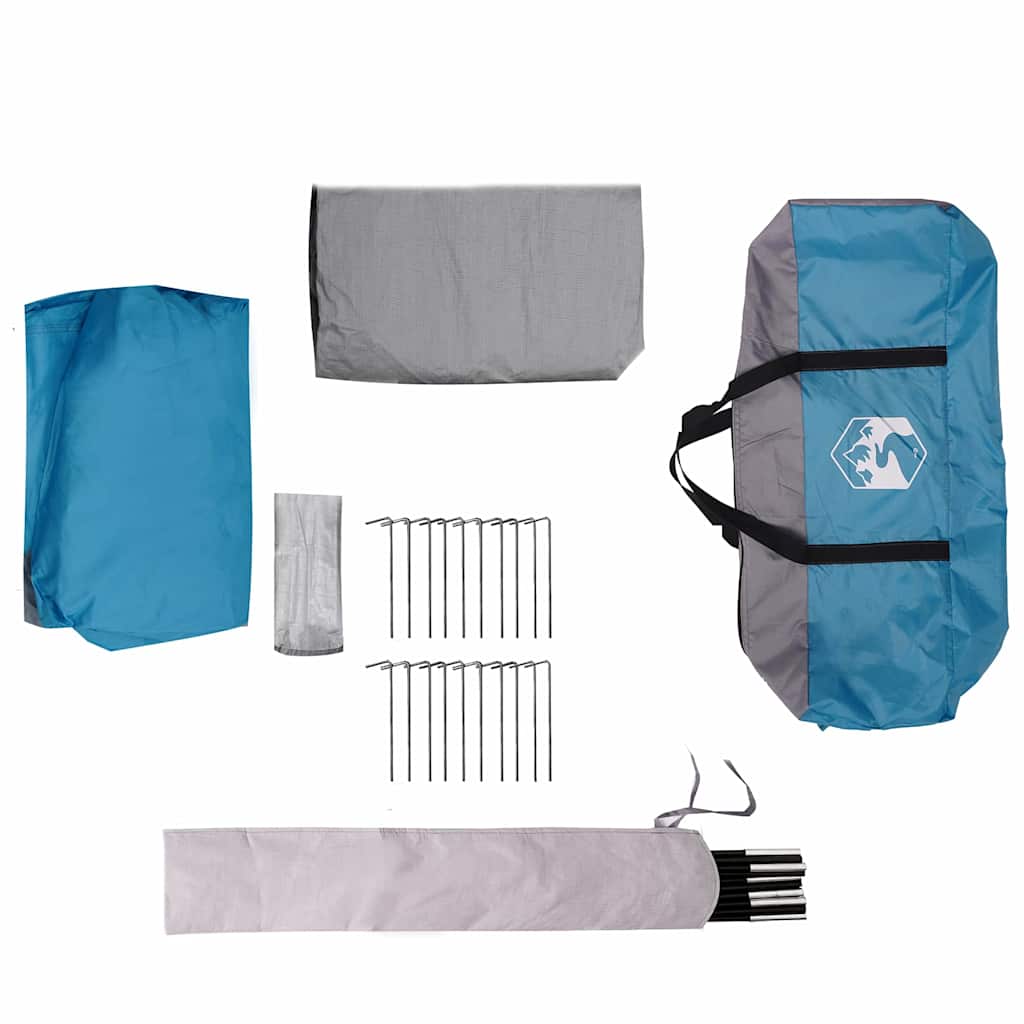 Tents Family Tent 4-Person White 324 X 255 230 Cm Green Grey and orange Blue 324