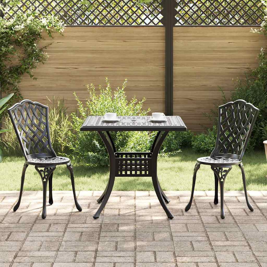 Garden Table Set 5 Pcs Cast Aluminium