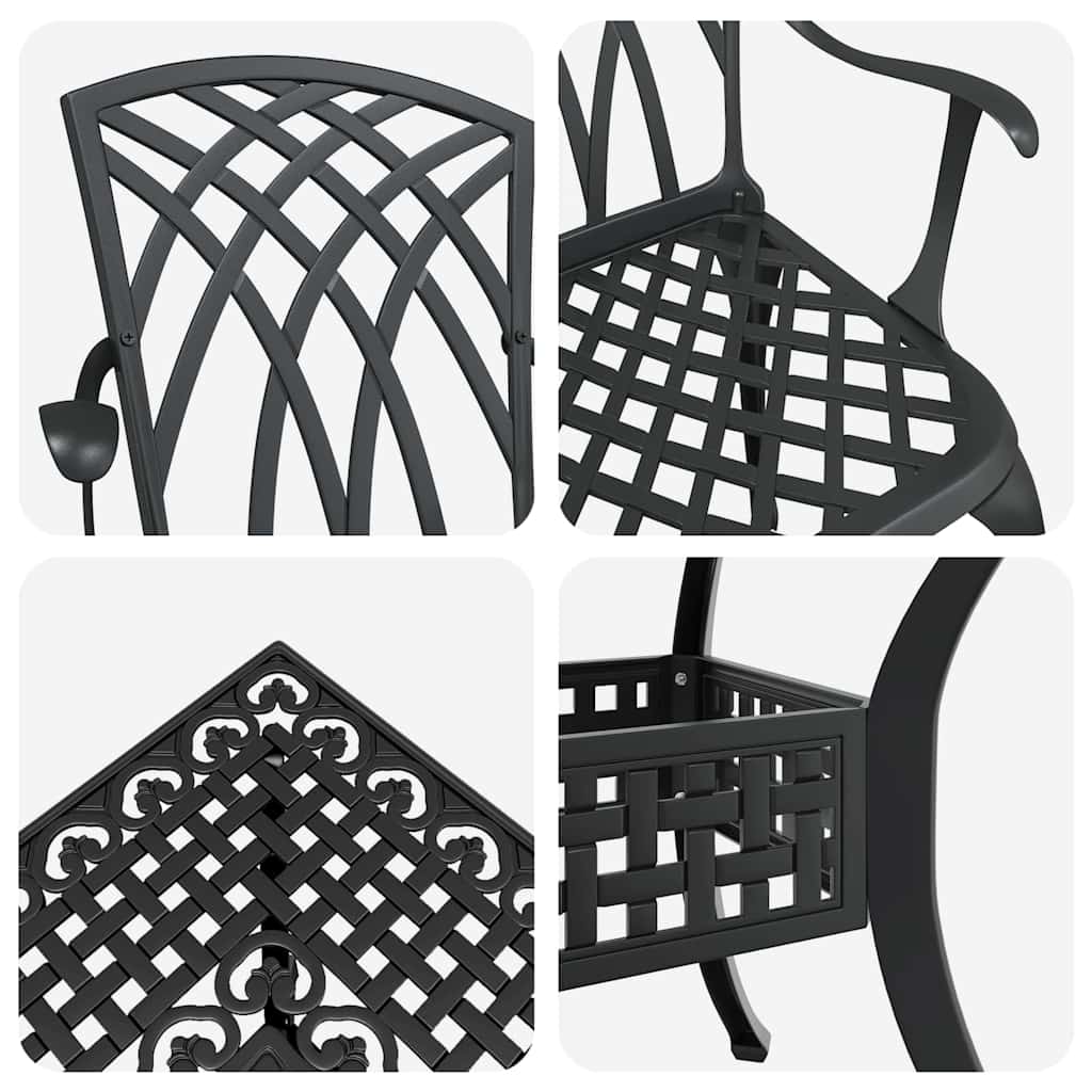 Garden Table Set 5 Pcs Cast Aluminium