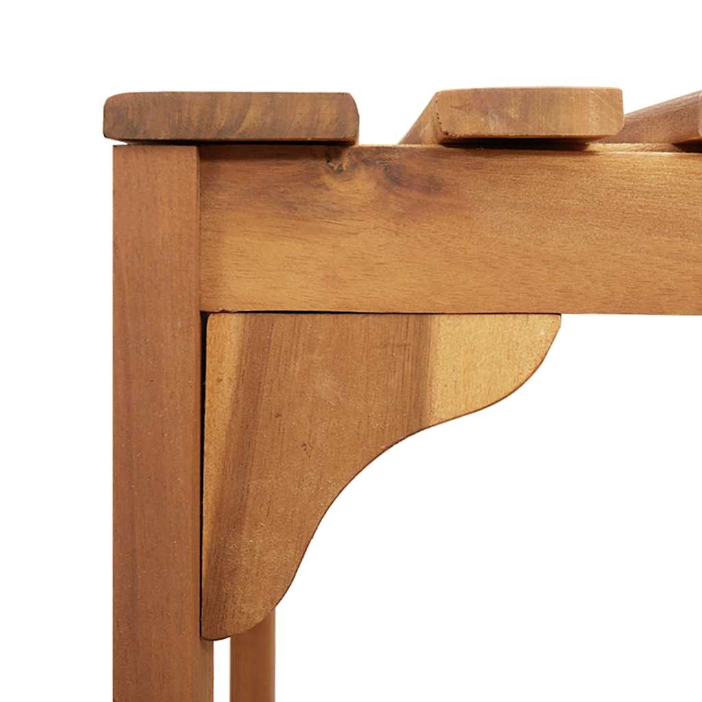 Hot Tub Surround Brown 230 X 230 Cm Solid Acacia Wood