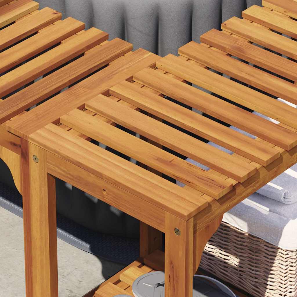 Hot Tub Surround Brown 230 X 230 Cm Solid Acacia Wood