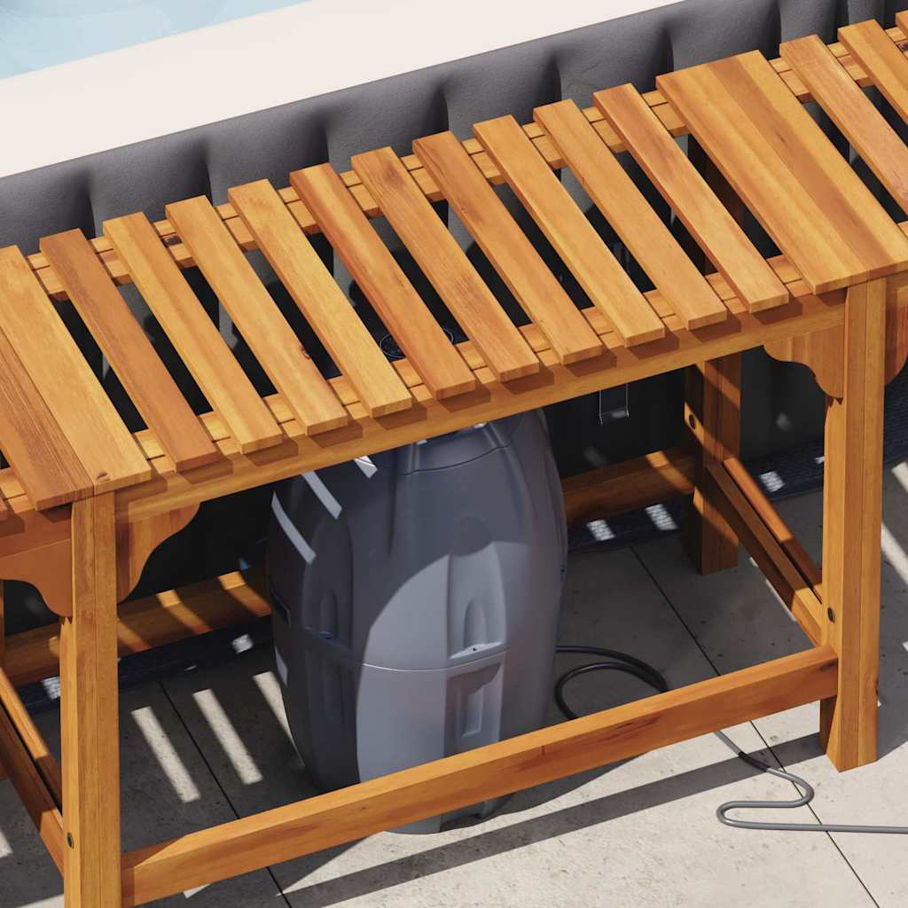 Hot Tub Surround Brown 230 X 230 Cm Solid Acacia Wood