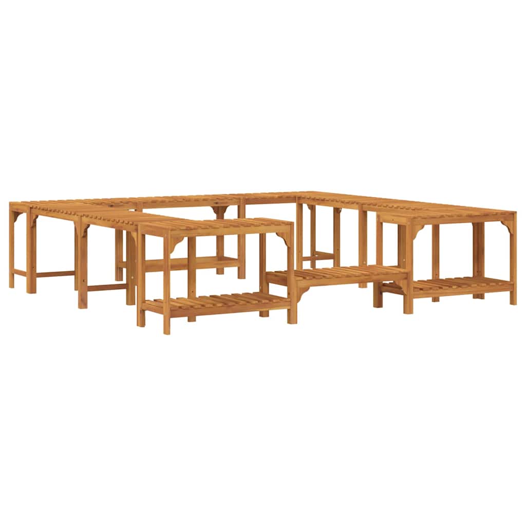 Hot Tub Surround Brown 230 X 230 Cm Solid Acacia Wood