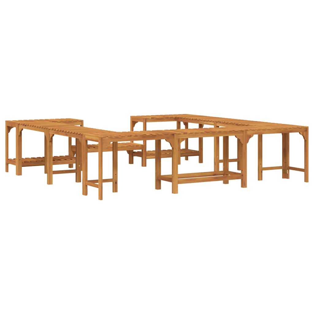 Hot Tub Surround Brown 230 X 230 Cm Solid Acacia Wood