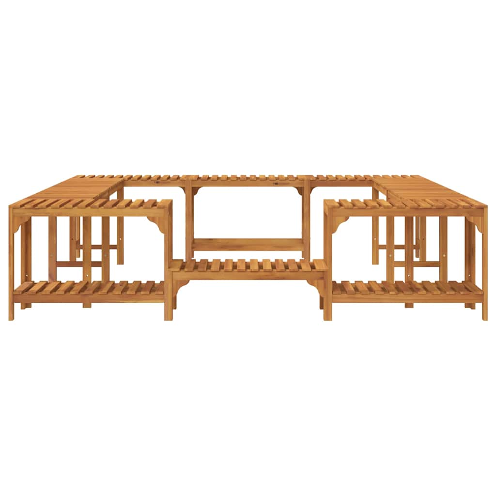 Hot Tub Surround Brown 230 X 230 Cm Solid Acacia Wood