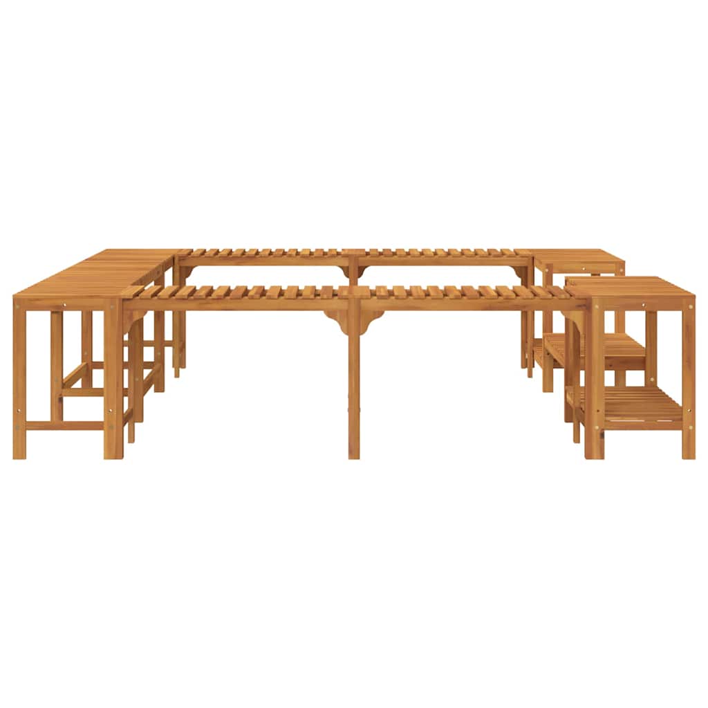 Hot Tub Surround Brown 230 X 230 Cm Solid Acacia Wood