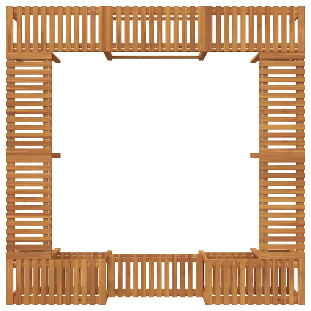 Hot Tub Surround Brown 230 X 230 Cm Solid Acacia Wood