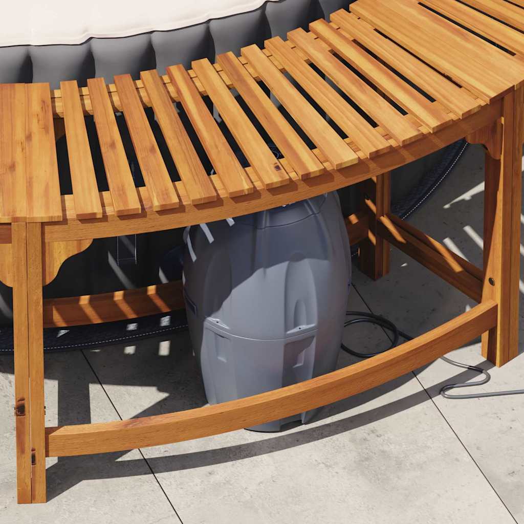 Hot Tub Surround Brown Solid Acacia Wood