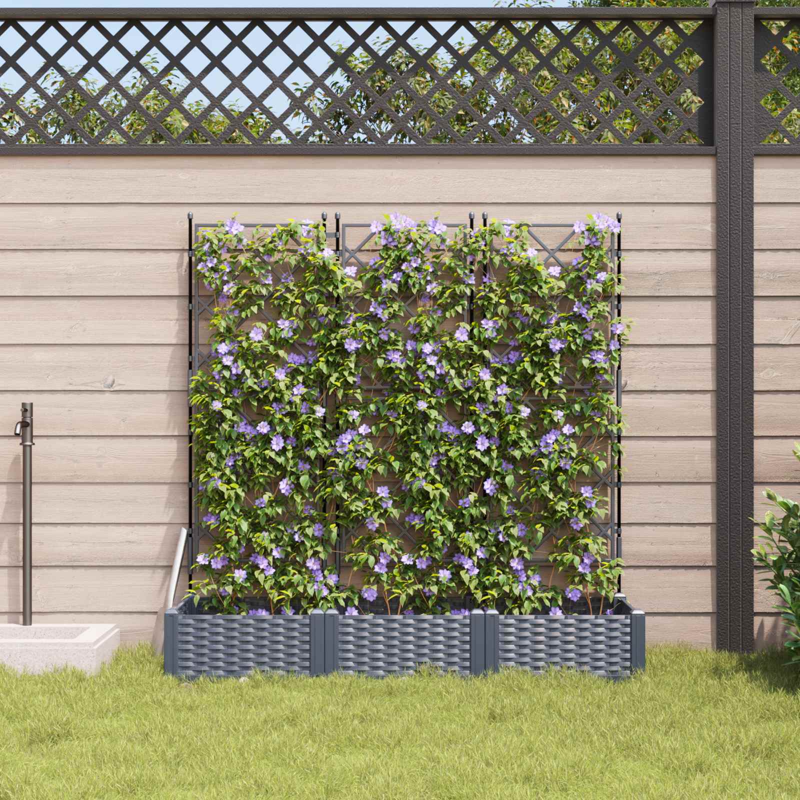 Garden Planter 3 Pcs Pp