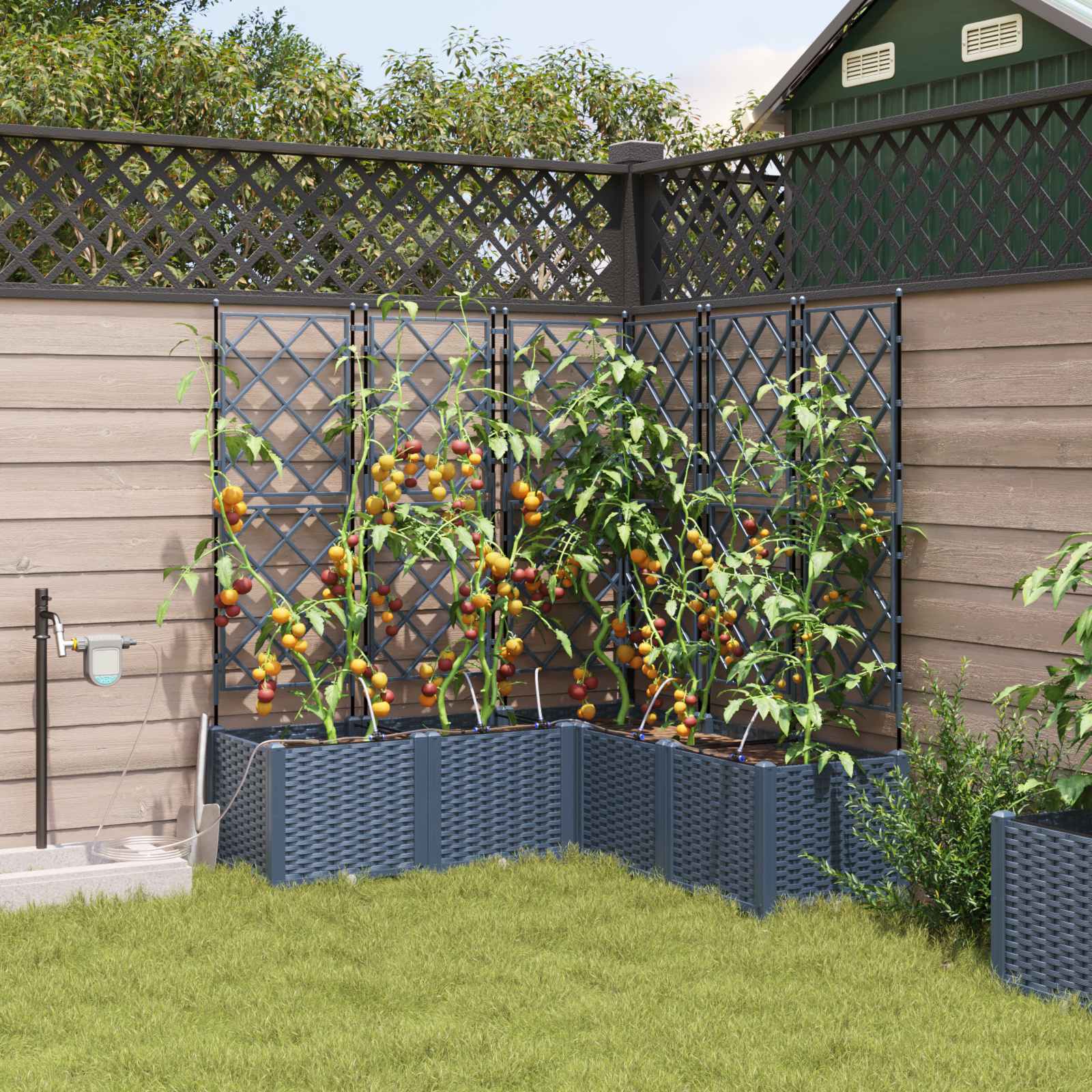 Garden Planter 3 Pcs Pp