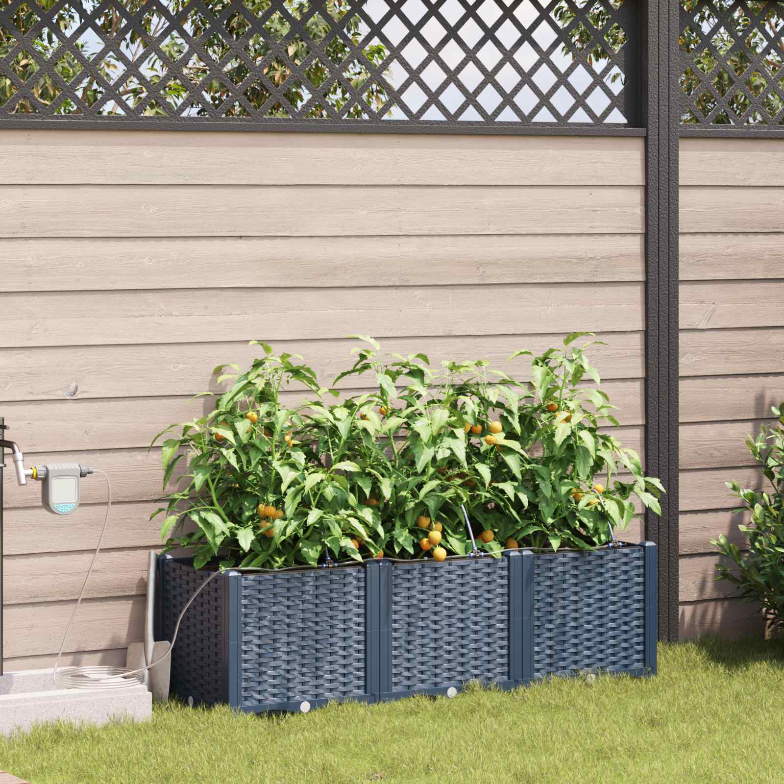 Garden Planter 3 Pcs Pp