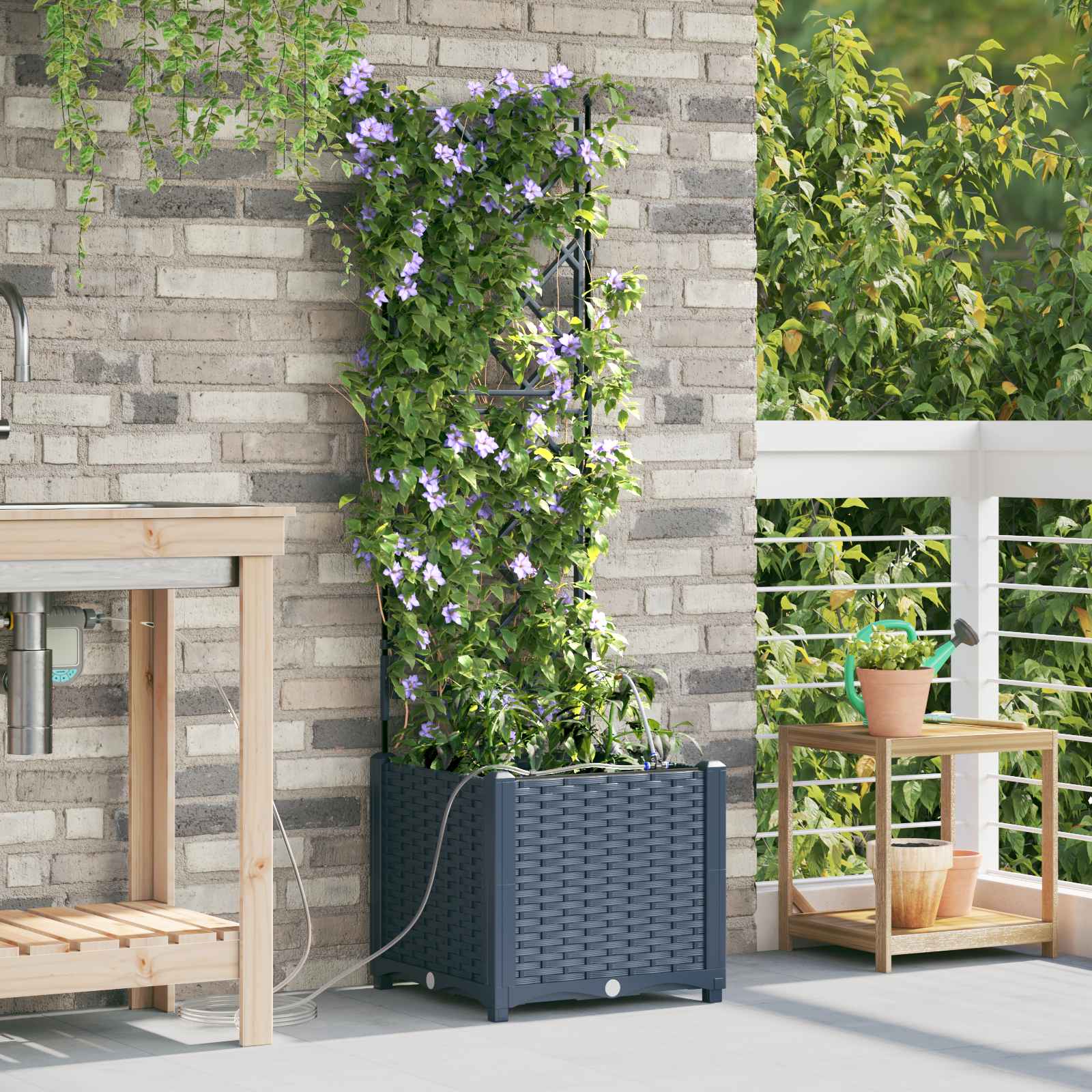 Garden Planter 3 Pcs Pp