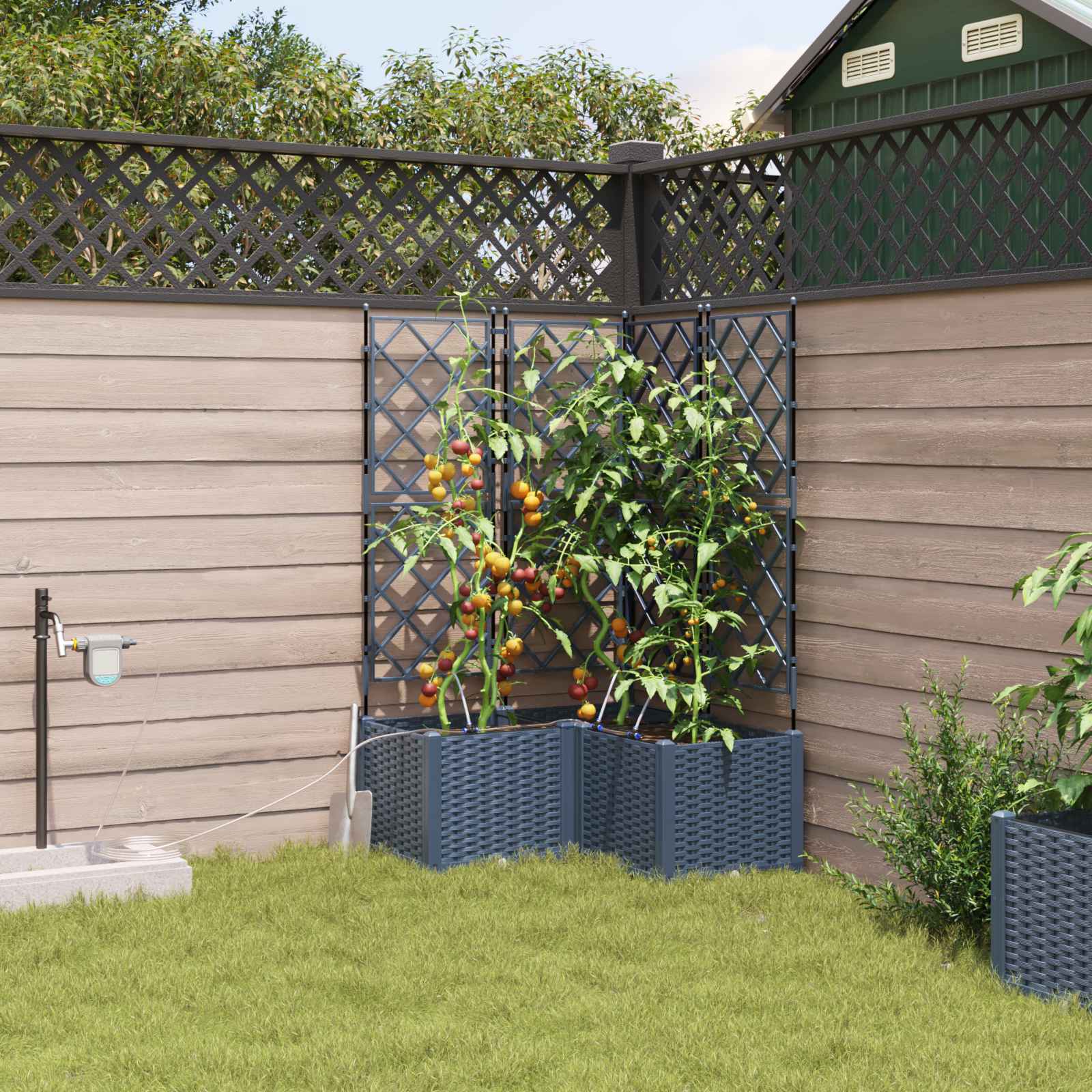 Garden Planter 3 Pcs Pp