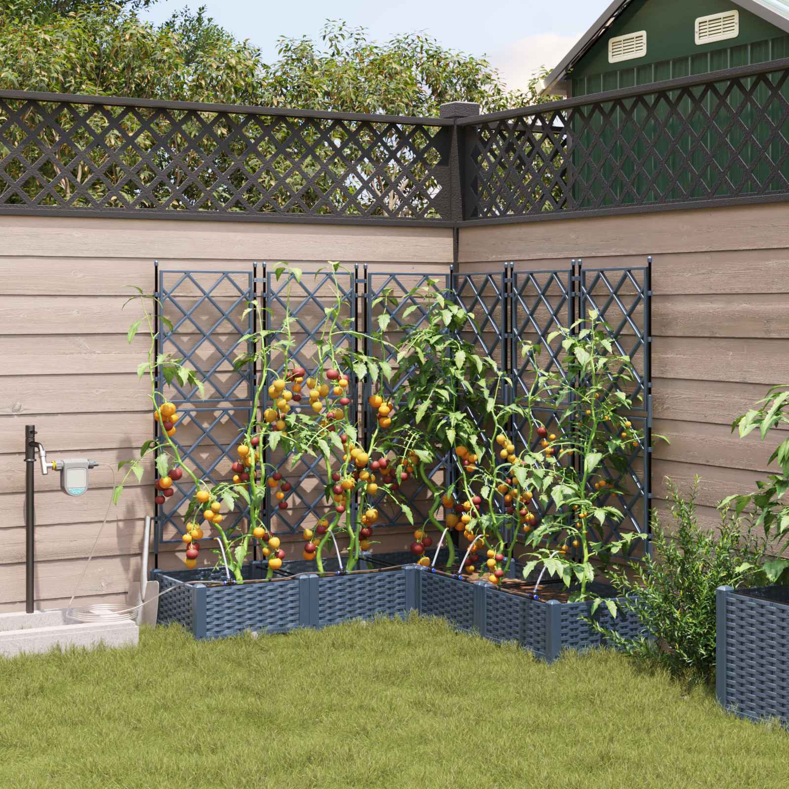 Garden Planter 3 Pcs Pp