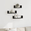 Wall Shelf 3 Pcs Engineered Wood