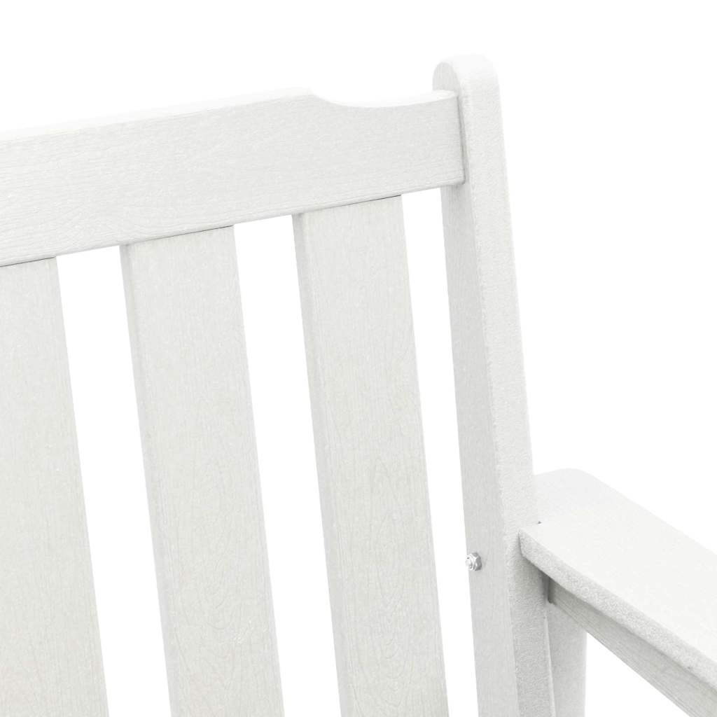 Outdoor Chair 120cm HDPE Garden Bench Grey Patio Seat Weather Resistant Black 12