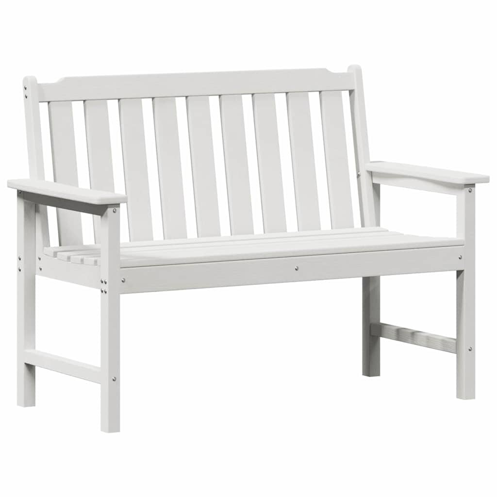 Outdoor Chair 120cm HDPE Garden Bench Grey Patio Seat Weather Resistant Black 12