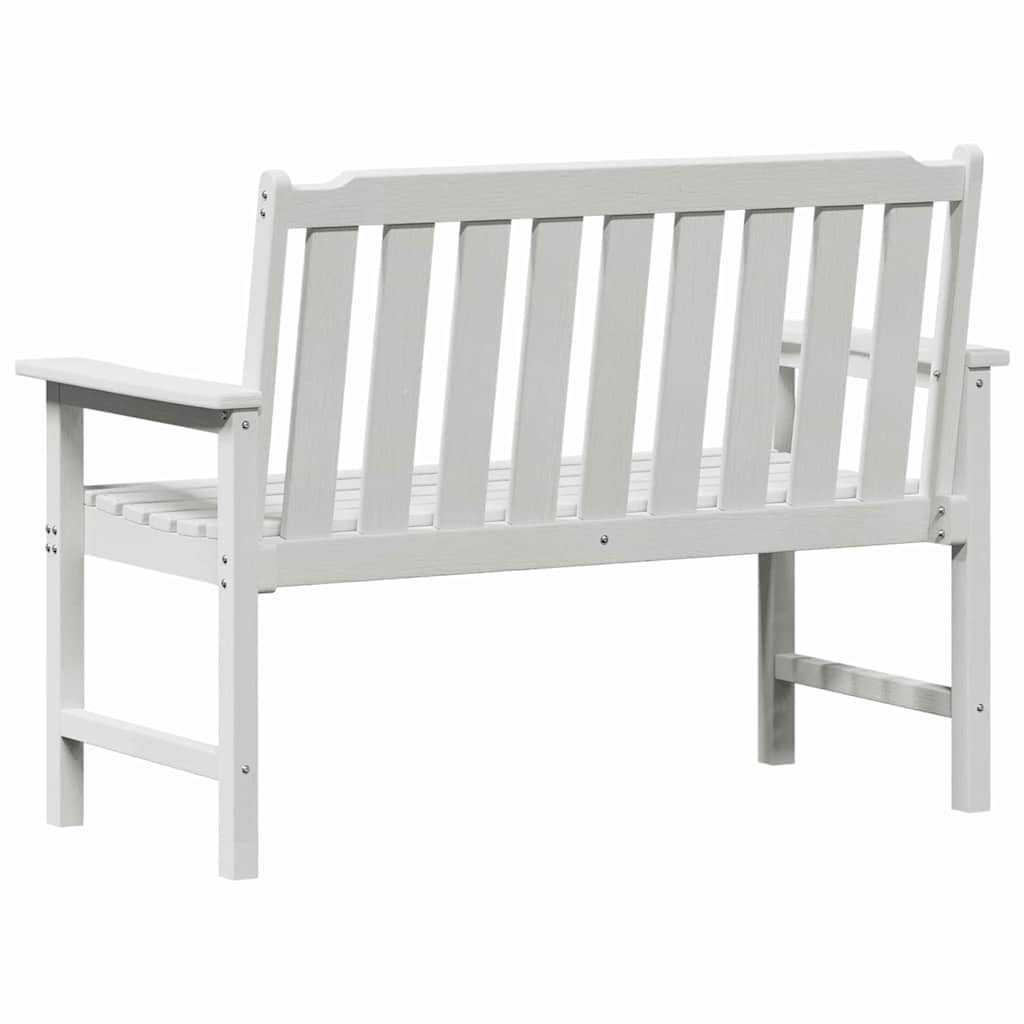 Outdoor Chair 120cm HDPE Garden Bench Grey Patio Seat Weather Resistant Black 12