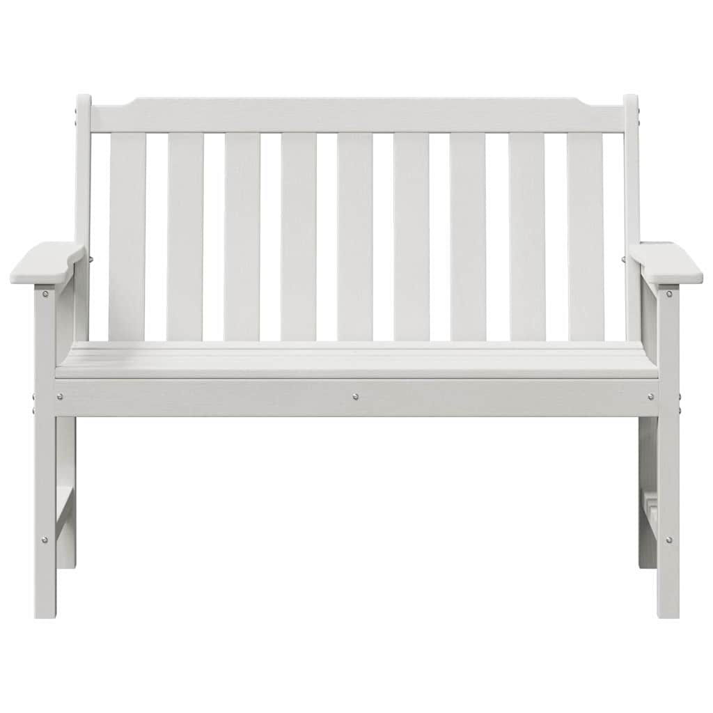 Outdoor Chair 120cm HDPE Garden Bench Grey Patio Seat Weather Resistant Black 12