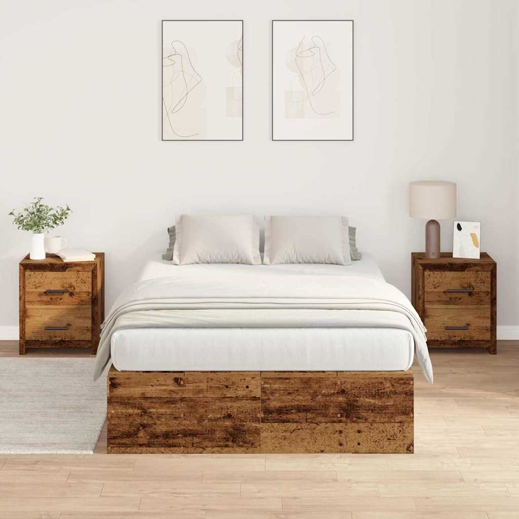 Storage Bed Frame Engineered Wood