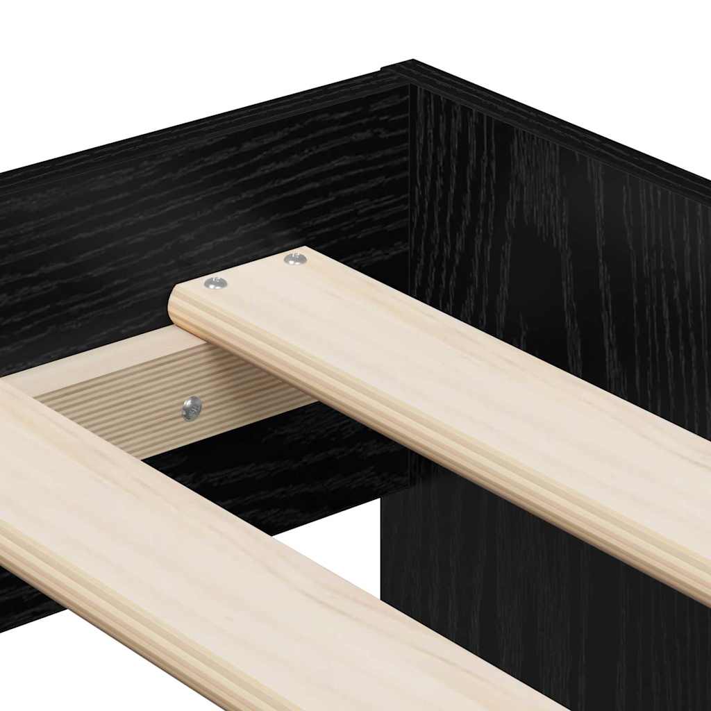 Storage Bed Frame 234 X 103 X 53.5 Cm Engineered Wood