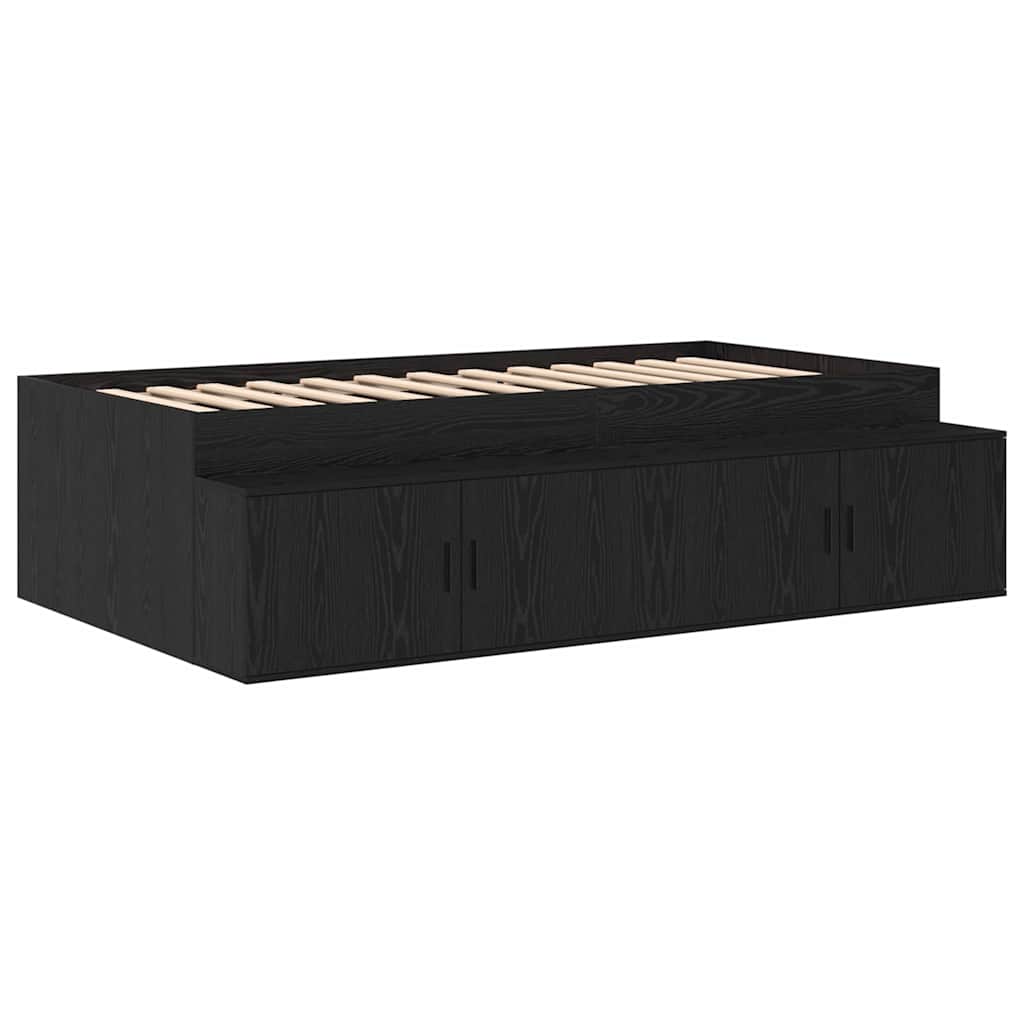 Storage Bed Frame 234 X 103 X 53.5 Cm Engineered Wood