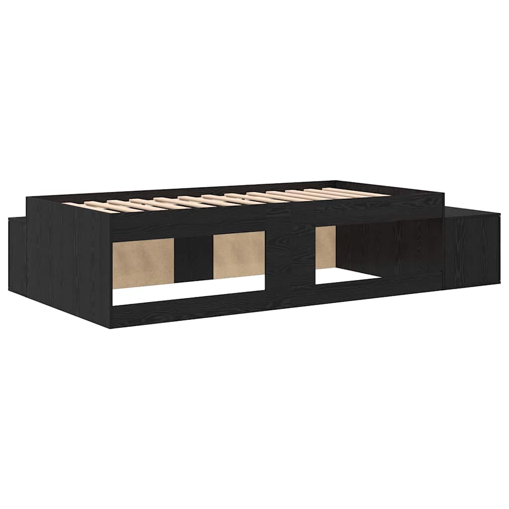 Storage Bed Frame 234 X 103 X 53.5 Cm Engineered Wood