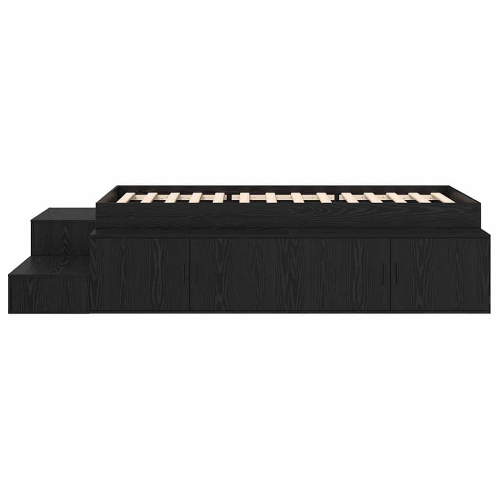 Storage Bed Frame 234 X 103 X 53.5 Cm Engineered Wood