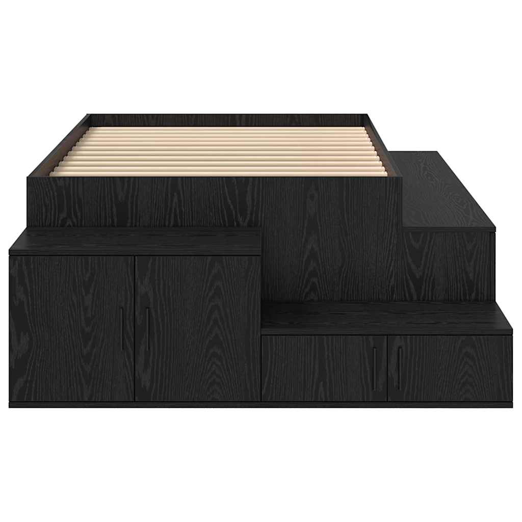 Storage Bed Frame 234 X 103 X 53.5 Cm Engineered Wood