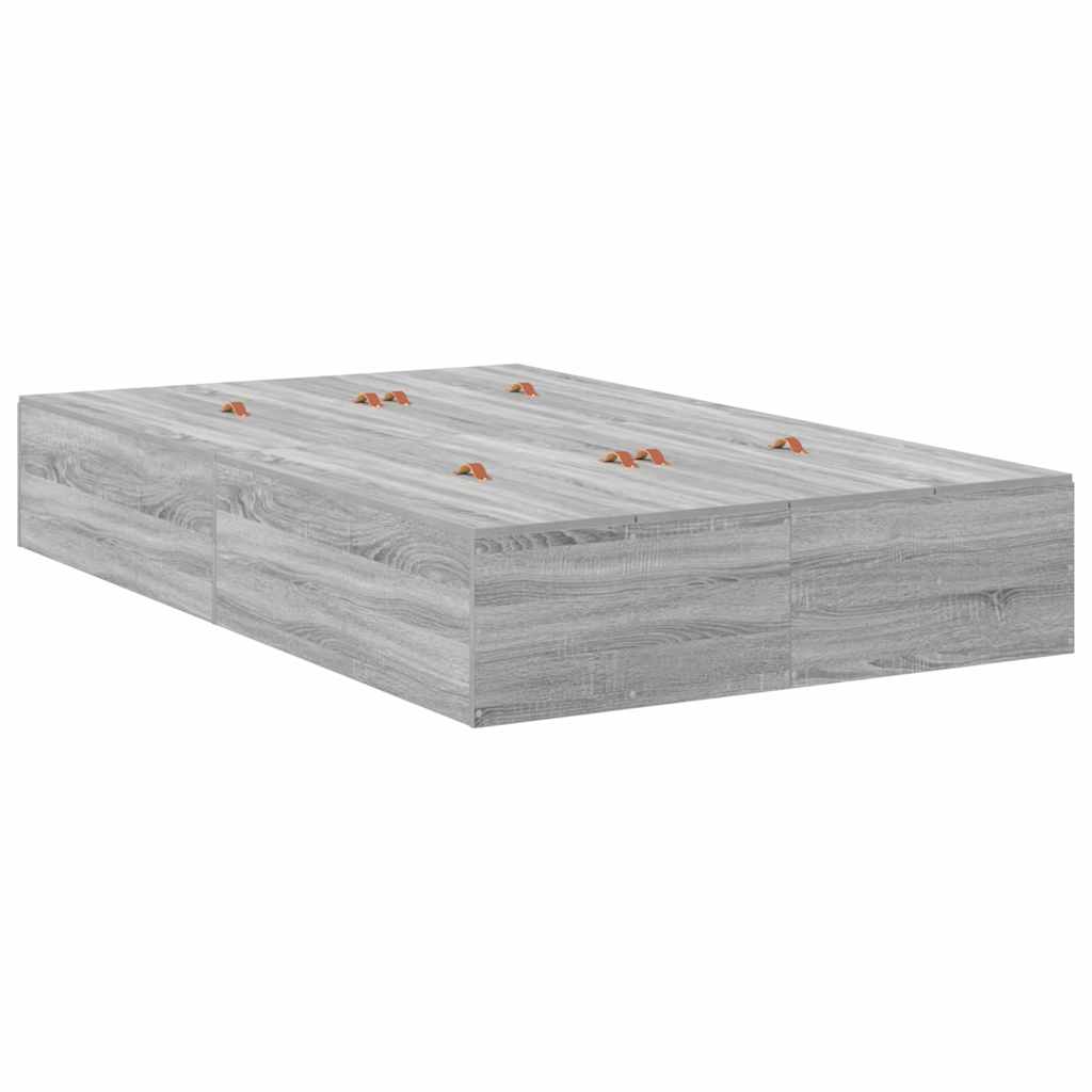 Storage Bed Frame 120 Cm Engineered Wood