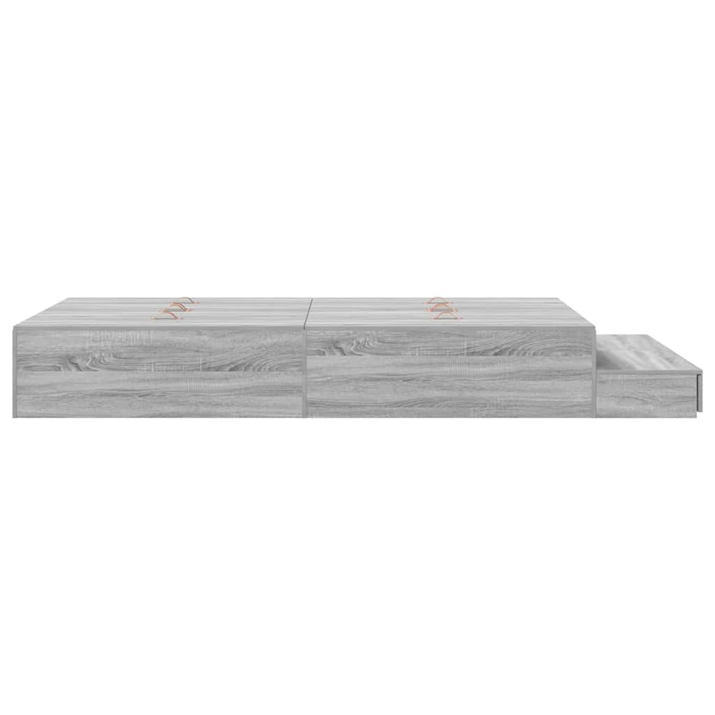 Storage Bed Frame 120 Cm Engineered Wood