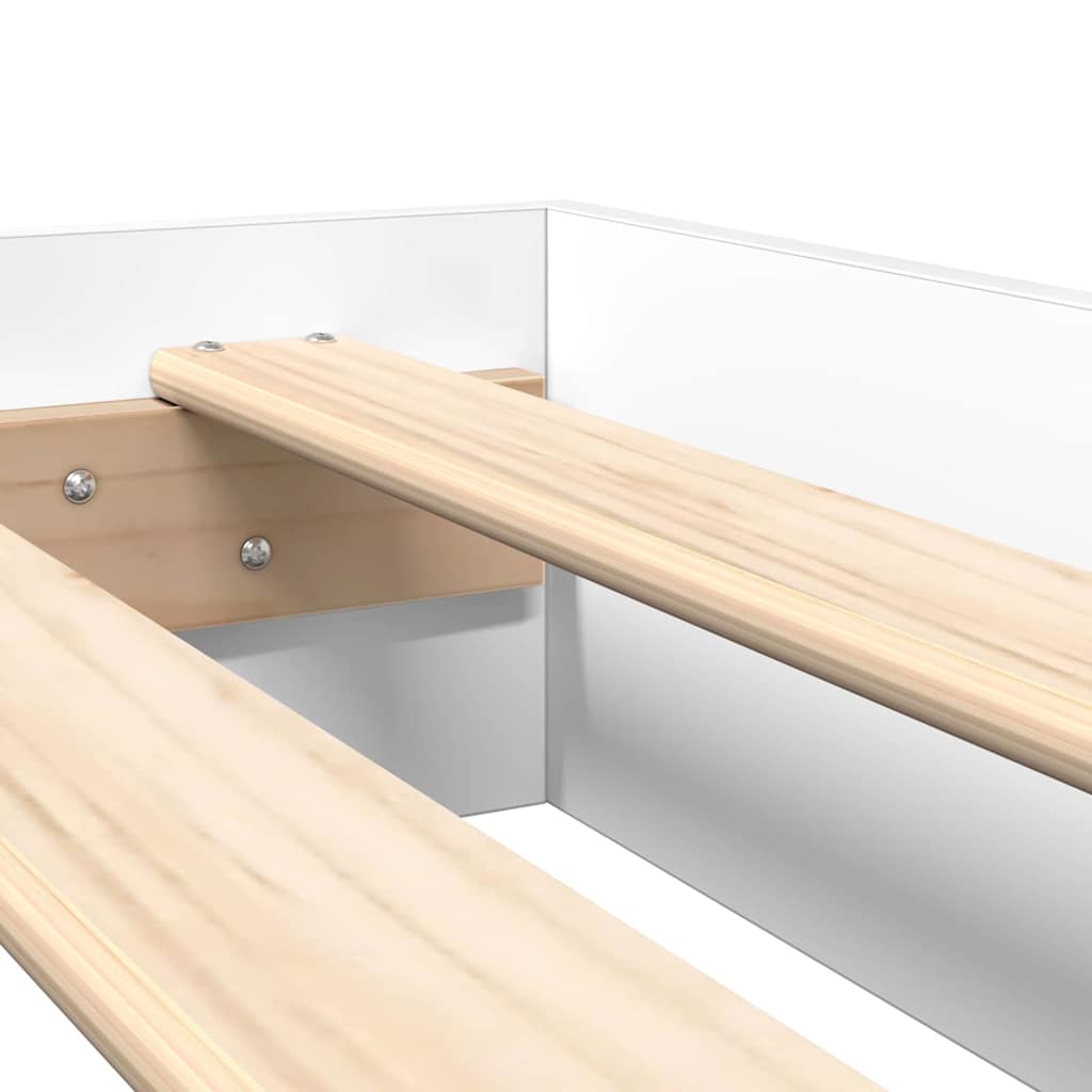 Bookcase Bed With Headboard Engineered Wood
